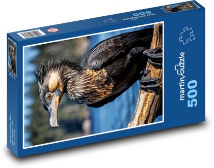 Kormoranvogel auf dem Fluss - Puzzle - 500 Teile