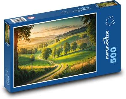 Cesta v přírodě - puzzle 500 dílků