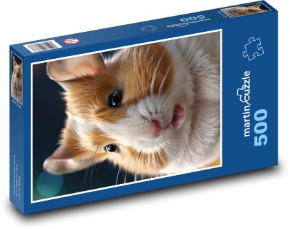 Chomik brunatny - gryzoń - Puzzle 500 elementów, rozmiar 46x30 cm