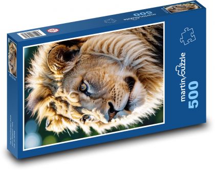 Lev s obří hřívou - Puzzle 500 dílků, rozměr 46x30 cm