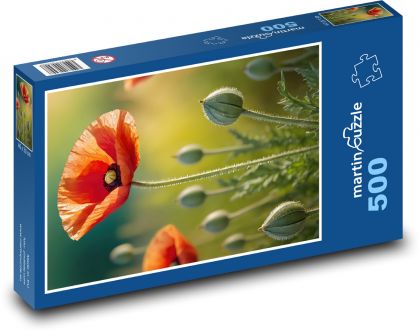 Kvet maku - Puzzle 500 dielikov, rozmer 46x30 cm 