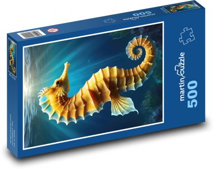 Konik morski w oceanie - Puzzle 500 elementów, rozmiar 46x30 cm