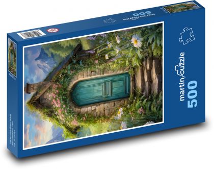 Ländliches Naturhäuschen - Puzzle - 500 Teile