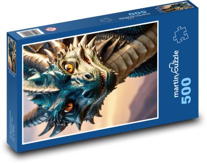 Drak z rozprávky - Puzzle 500 dielikov, rozmer 46x30 cm 