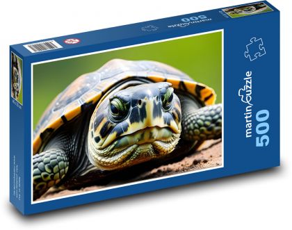 Giant Turtle - Reptile - Puzzle of 500 pieces, size 46x30 cm 