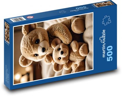 Teddy bears to play with - Puzzle of 500 pieces, size 46x30 cm 