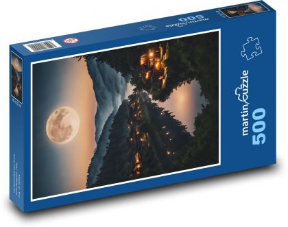 Full Moon River Valley - Puzzle - 500 Teile