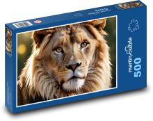 Lew - król zwierząt Puzzle 500 elementów - 46x30 cm