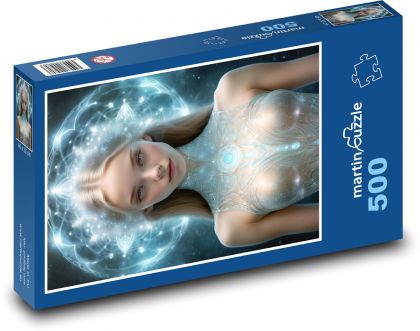 Žena - umelá inteligencia - Puzzle 500 dielikov, rozmer 46x30 cm 