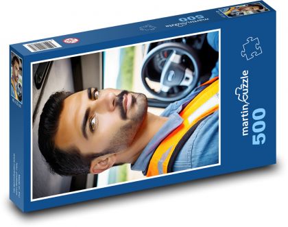 Male - construction, worker - Puzzle of 500 pieces, size 46x30 cm 
