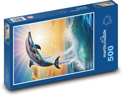 Delfin - Fisch, Meer - Puzzle - 500 Teile