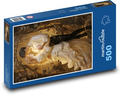 Man and woman - Puzzle of 500 pieces, size 46x30 cm 