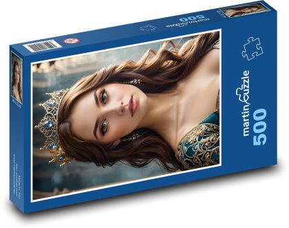 Woman with a Crown - Puzzle of 500 pieces, size 46x30 cm 