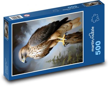 Falke - Vogel, Raubtier - Puzzle - 500 Teile