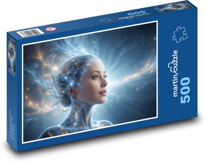Mystical woman - Puzzle of 500 pieces, size 46x30 cm 