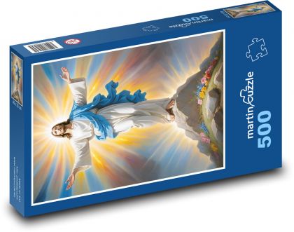 Portrét Ježiša Krista - Puzzle 500 dielikov, rozmer 46x30 cm 