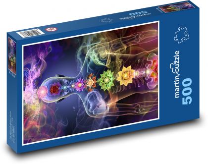 Chrbtica ľudského tela - Puzzle 500 dielikov, rozmer 46x30 cm 