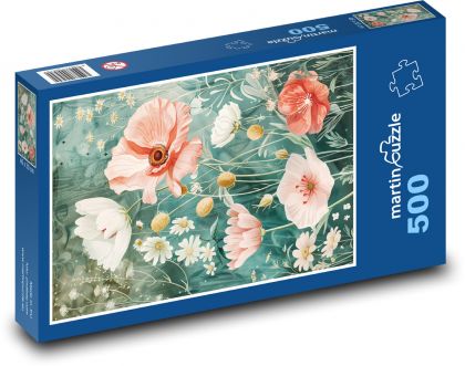 Rozkvetlé vlčí máky - puzzle 500 dílků