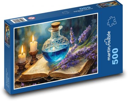 Lektvar s knihou - Puzzle 500 dielikov, rozmer 46x30 cm 