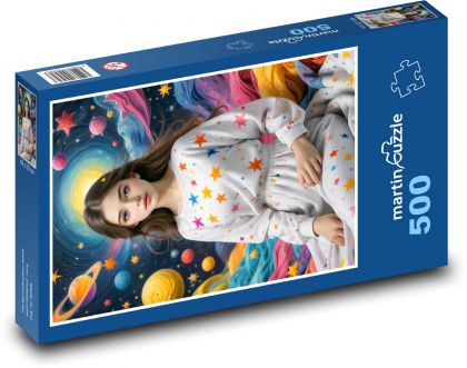 Girl in Space - Puzzle - 500 Teile