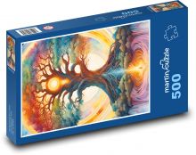 Farebný strom Puzzle 500 dielikov - 46 x 30 cm 