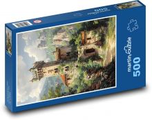 Hrad v přírodě Puzzle 500 dílků - 46 x 30 cm