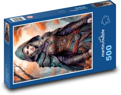 Frau - Mädchen - Puzzle - 500 Teile