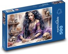 A woman writes a letter Puzzle of 500 pieces - 46 x 30 cm 