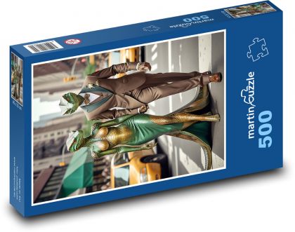 Reptile - man and woman - Puzzle of 500 pieces, size 46x30 cm 