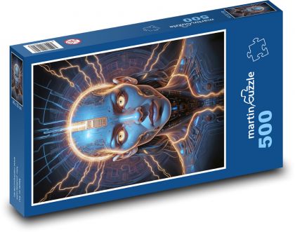 Woman in mask - Puzzle of 500 pieces, size 46x30 cm 