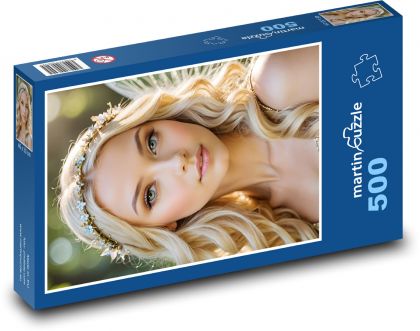 Blondynka - Puzzle 500 elementów, rozmiar 46x30 cm