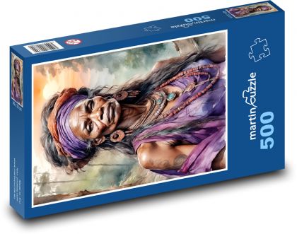 Žena - woodoo - puzzle 500 dílků