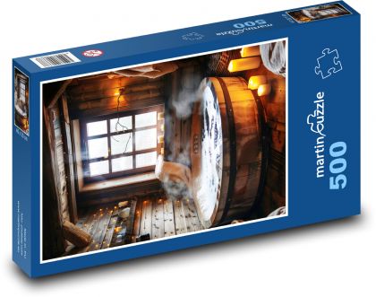 Sauna - bath, bathroom - Puzzle of 500 pieces, size 46x30 cm 