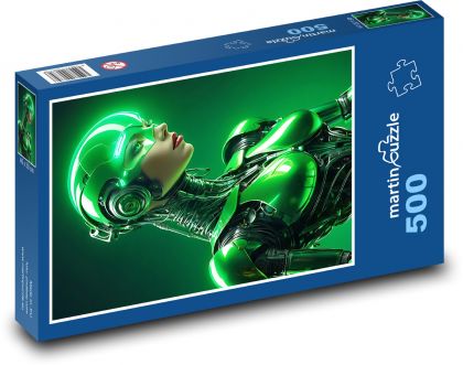 Futuristický robot - Puzzle 500 dielikov, rozmer 46x30 cm 