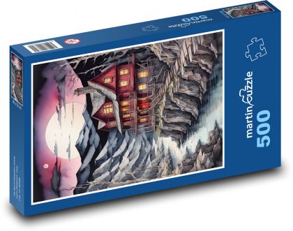 House in the woods - Puzzle of 500 pieces, size 46x30 cm 