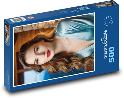 Frau - Gesicht, Schönheit - Puzzle - 500 Teile