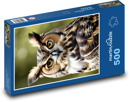 Sova - pták, zvíře - Puzzle 500 dílků, rozměr 46x30 cm