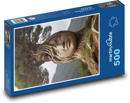 Drzewo na twarzy - Puzzle 500 elementów, rozmiar 46x30 cm