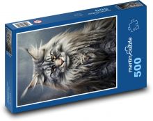 Kočka - zvíře, mazlíček Puzzle 500 - 46x30 cm