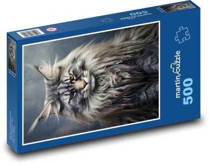 Mačka - zviera, domáce zviera - Puzzle 500 dielikov, rozmer 46x30 cm 