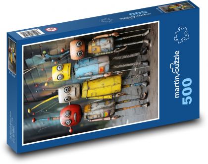 Roboti - skupina, obrázky - Puzzle 500 dílků, rozměr 46x30 cm