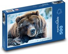 Brown bear - animal, mammal Puzzle of 500 pieces - 46 x 30 cm 