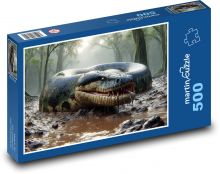Snake in the mud - forest, reptile Puzzle of 500 pieces - 46 x 30 cm 