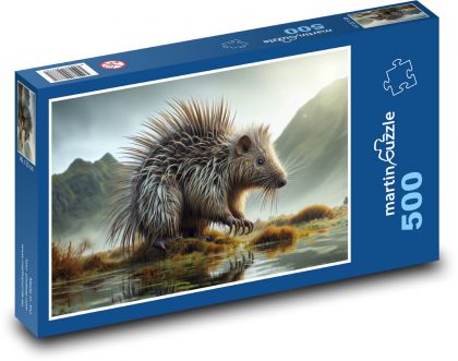 Extraterrestrial creature by the water - Puzzle of 500 pieces, size 46x30 cm 