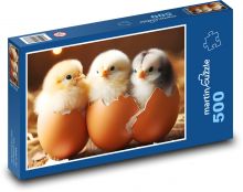 Vyliahnuté kurčatá v škrupine Puzzle 500 dielikov - 46 x 30 cm 