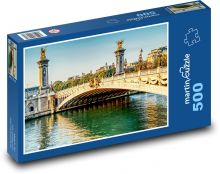 Paris - Bridge, Frankreich Puzzle 500 Teile - 46 x 30 cm