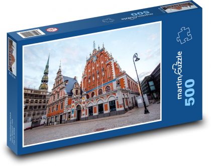 Riga - Radničné námestie, Lotyšsko - Puzzle 500 dielikov, rozmer 46x30 cm 