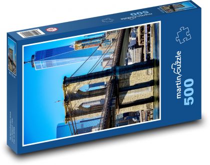 Brooklyn Bridge - Fluss, Stadt - Puzzle - 500 Teile