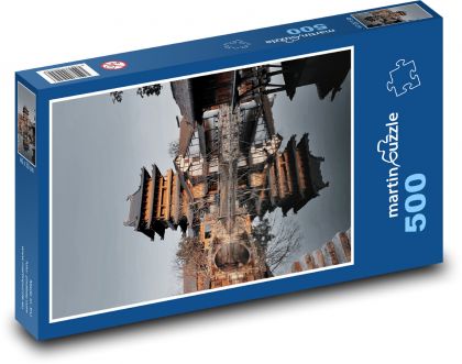 Čína - starobylé budovy - Puzzle 500 dílků, rozměr 46x30 cm