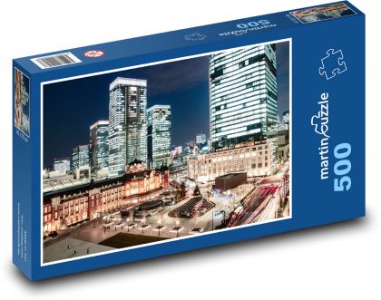 Japonsko - Tokio, noční město - puzzle 500 dílků